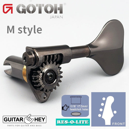NEW Gotoh GRL510M-12 RES-O-LITE Bass 5-String SET L4+R1 11/16" Tuners 4x1 COSMO