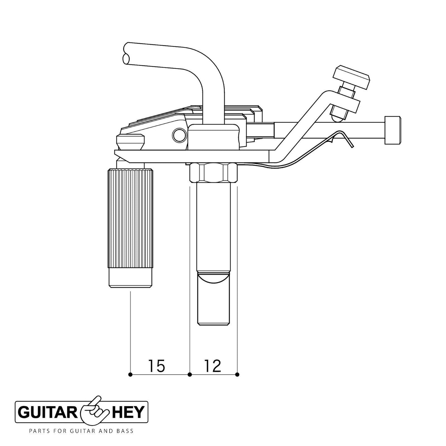 NEW Gotoh GE1996T-7 String Floyd Rose LEFTY Tremolo Bridge - 40mm Block - CHROME