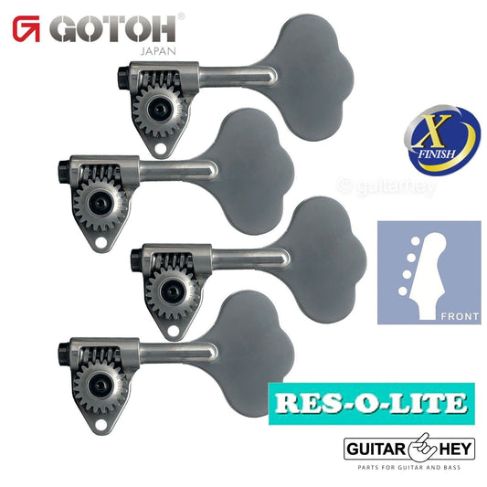 Gotoh GRL510C-9 Bass 4-inline Tuners 9/16" [14mm] RES-O-LITE - ANTIQUE X-CHROME