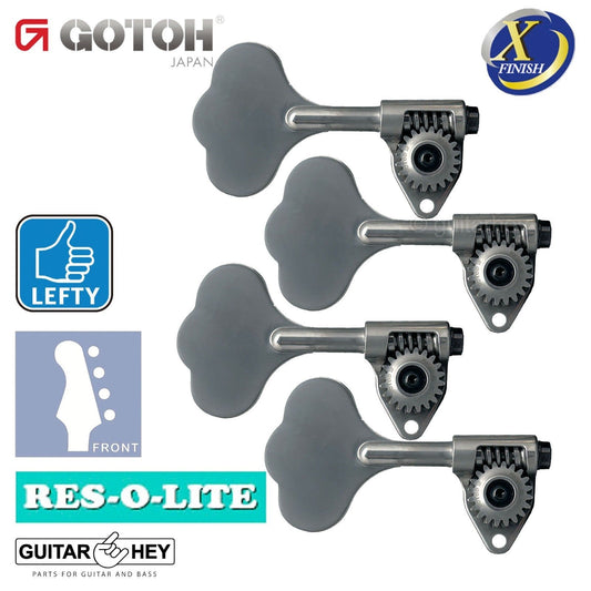 Gotoh GRL510C-9 Bass 4-LEFTY Tuners 9/16" [14mm] RES-O-LITE - ANTIQUE X-CHROME