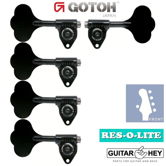 NEW Gotoh GRL510C-9 Bass 5-String L1+R4 Tuners 9/16" [14mm] RES-O-LITE - BLACK