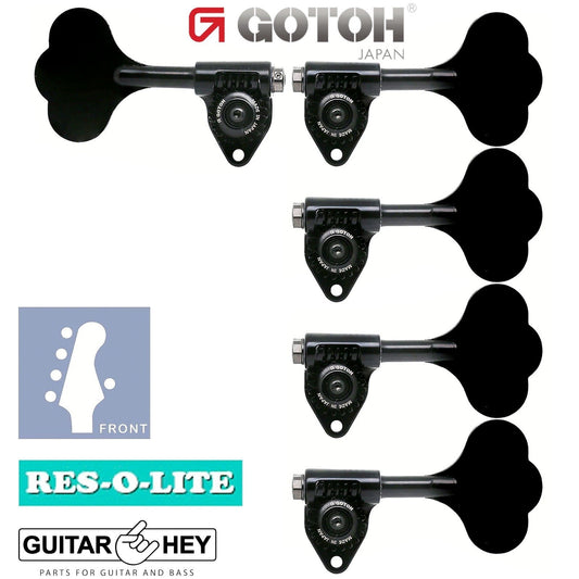 NEW Gotoh GRL510C-9 Bass 5-String L4+R1 Tuners 9/16" [14mm] RES-O-LITE - BLACK