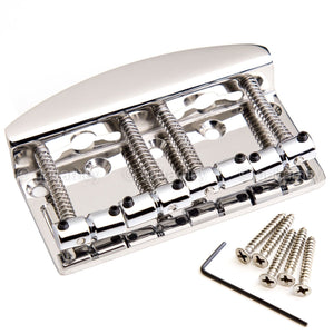 Hipshot 4-String Vintage Bass Bridge .669" String Spacing Quick Load - STAINLESS