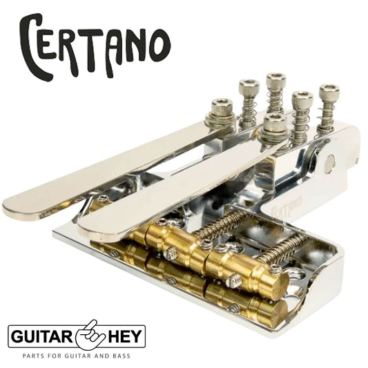 NEW Certano T-Bender Coupe Universel B&G Bender Half Tele Bridge - NICKEL