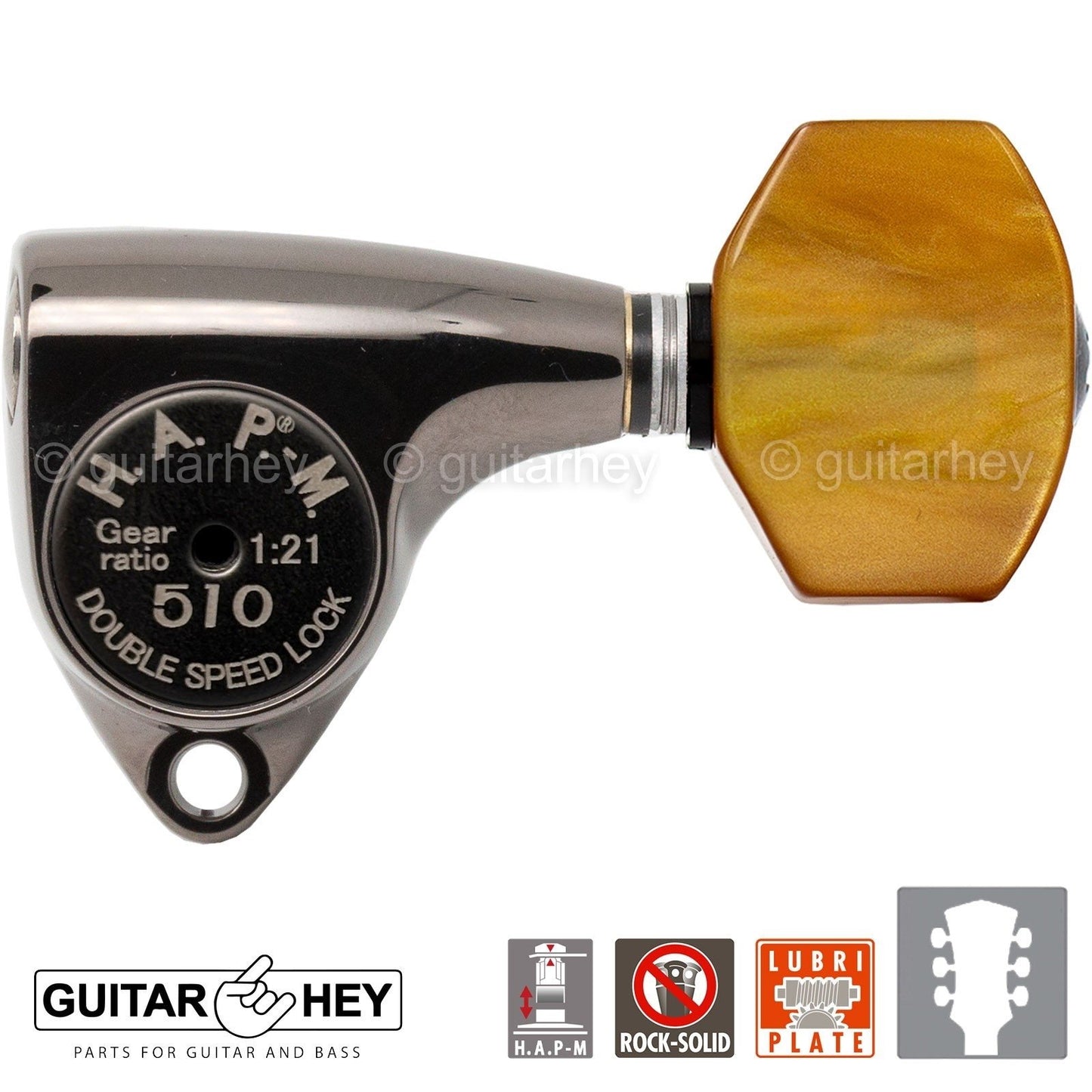 Gotoh SGV510Z-P8 HAPM Locking Adustable Height 1:21 Gear Ratio 3x3 COSMO BLACK