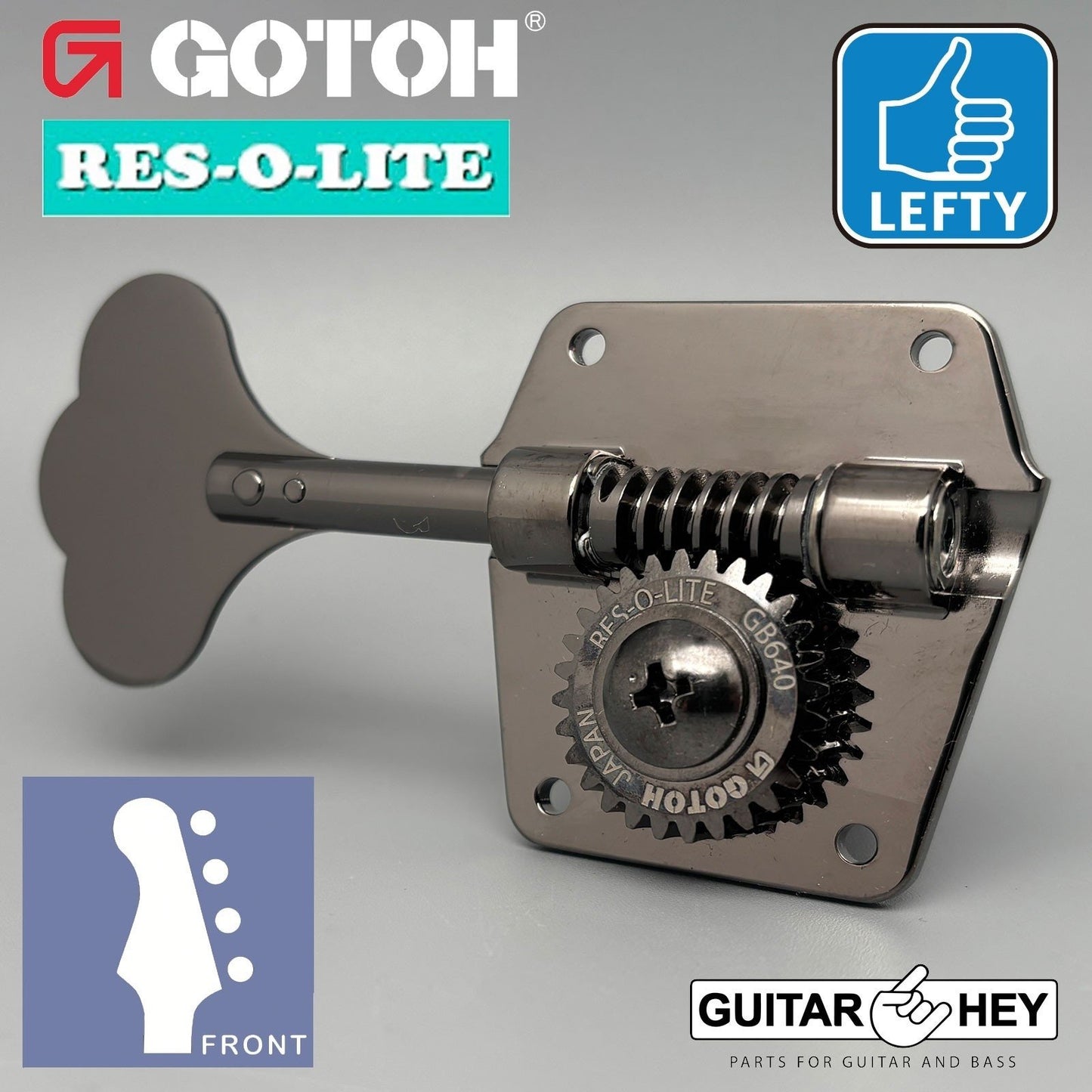 NEW Gotoh GB640 Super Light Weight RES-O-LITE 4-String Bass TREBLE Side COSMO BK