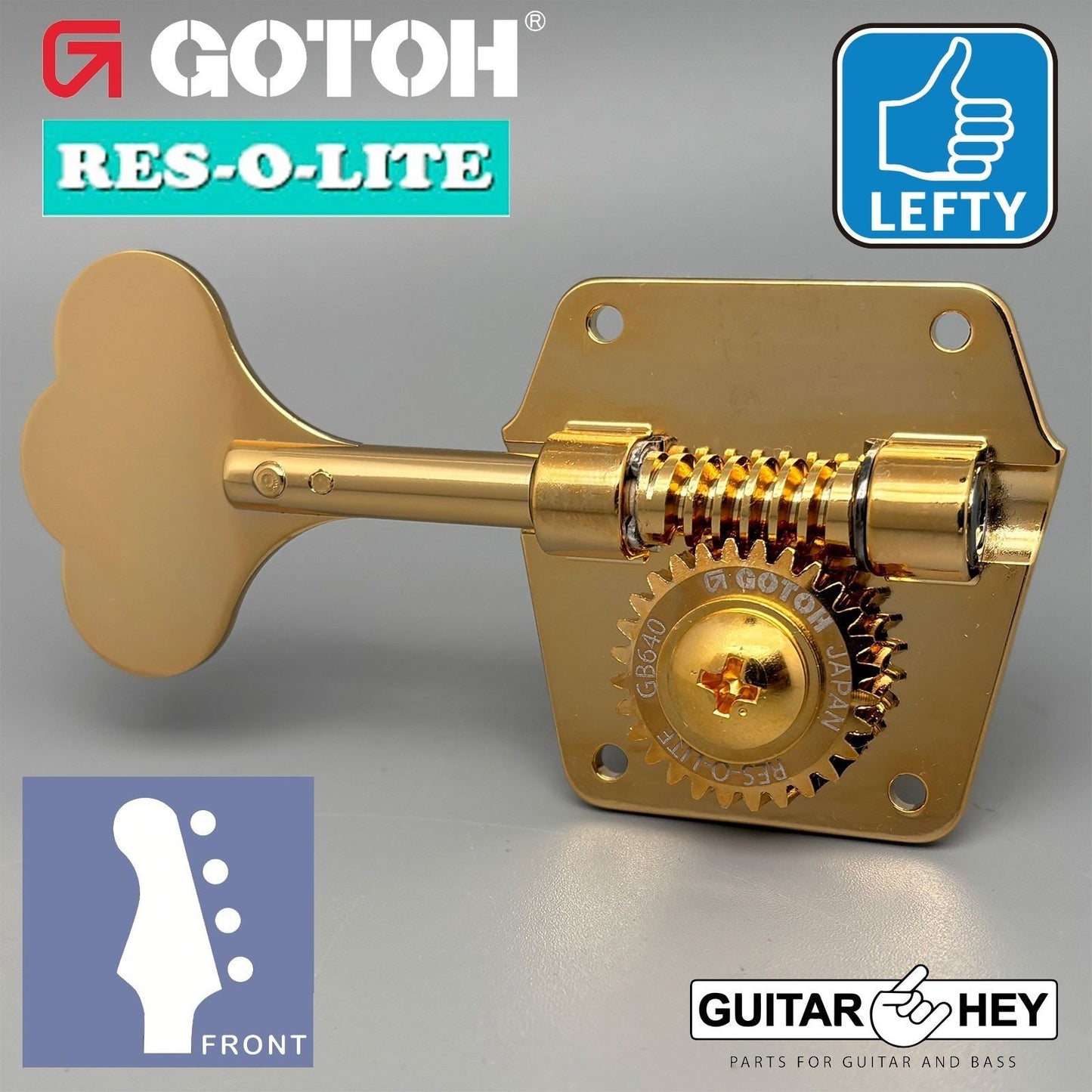 NEW Gotoh GB640 Super Light Weight RES-O-LITE 4-String Bass TREBLE Side - GOLD