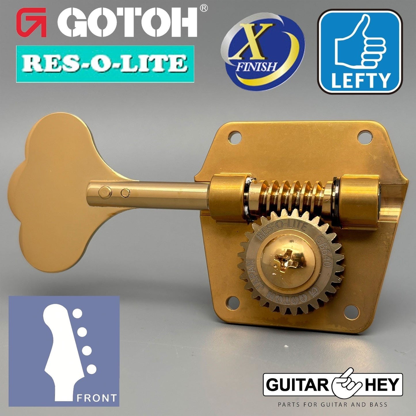 NEW Gotoh GB640 Super Light Weight RES-O-LITE 4-String Bass TREBLE Side - X-GOLD