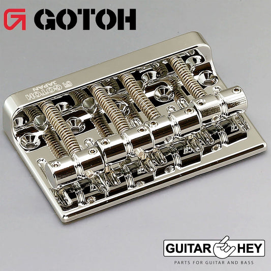 Gotoh 201B-4 String Precision Jazz Bass Bridge for Fender P Jazz Bass - NICKEL