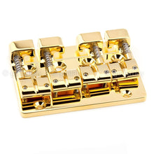 Load image into Gallery viewer, NEW Gotoh J510BO-4 Multi-Tonal Series 4-String Bass Bridge Brass Saddle - GOLD