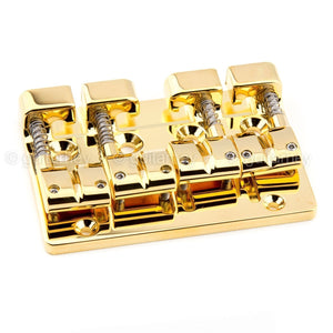 NEW Gotoh J510BO-4 Multi-Tonal Series 4-String Bass Bridge Brass Saddle - GOLD