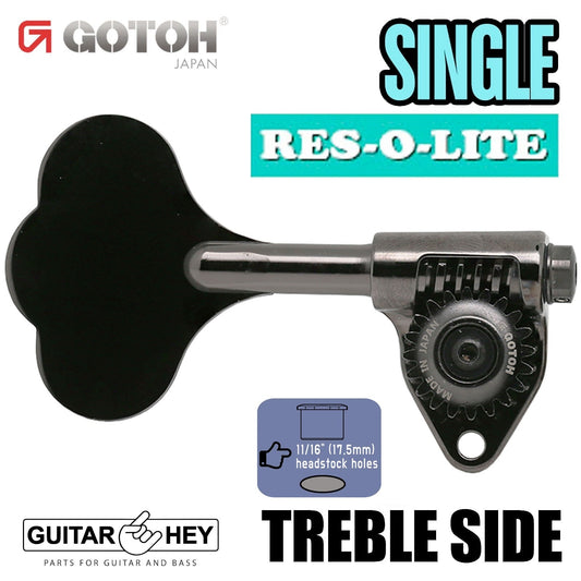 NEW (1) Gotoh GRL510C-12 RES-O-LITE Bass Machine Head TREBLE SIDE - COSMO BK