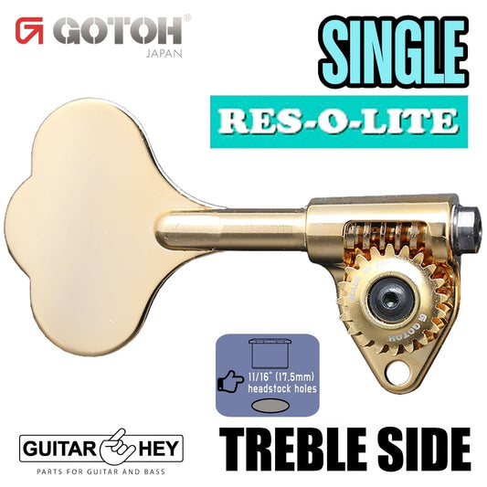 NEW (1) Gotoh GRL510C-12 RES-O-LITE Bass Machine Head TREBLE SIDE - GOLD