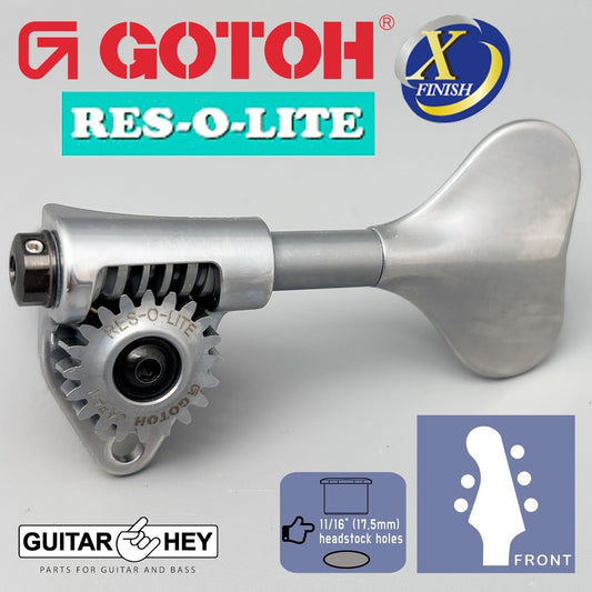 NEW Gotoh GRL510M-12 RES-O-LITE Bass 5-String L2+R3 Set 11/16", ANTIQUE X-CHROME