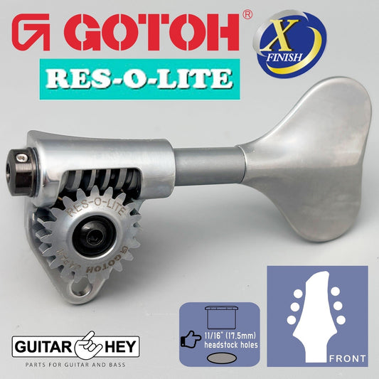 NEW Gotoh GRL510M-12 RES-O-LITE Bass 6-String L3+R3 Set 11/16", ANTIQUE X-CHROME