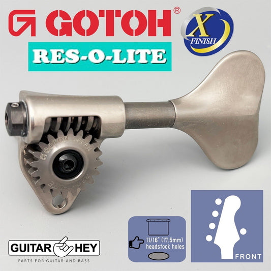 NEW Gotoh GRL510M-12 RES-O-LITE Bass 5-String L4+R1 Set 11/16", ANTIQUE X-NICKEL