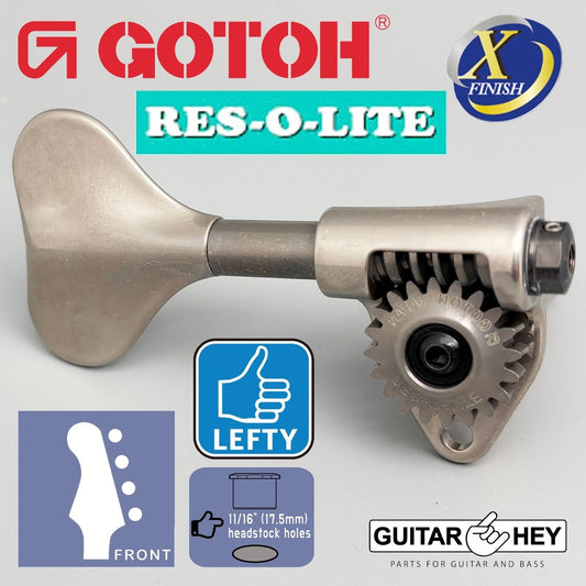 NEW Gotoh GRL510M-12 RES-O-LITE Bass 4-String LEFTY Set 11/16", ANTIQUE X-NICKEL