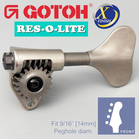 NEW Gotoh GRL510M-9 RES-O-LITE Bass 4-String in-line SET 9/16 ANTIQUE X-NICKEL