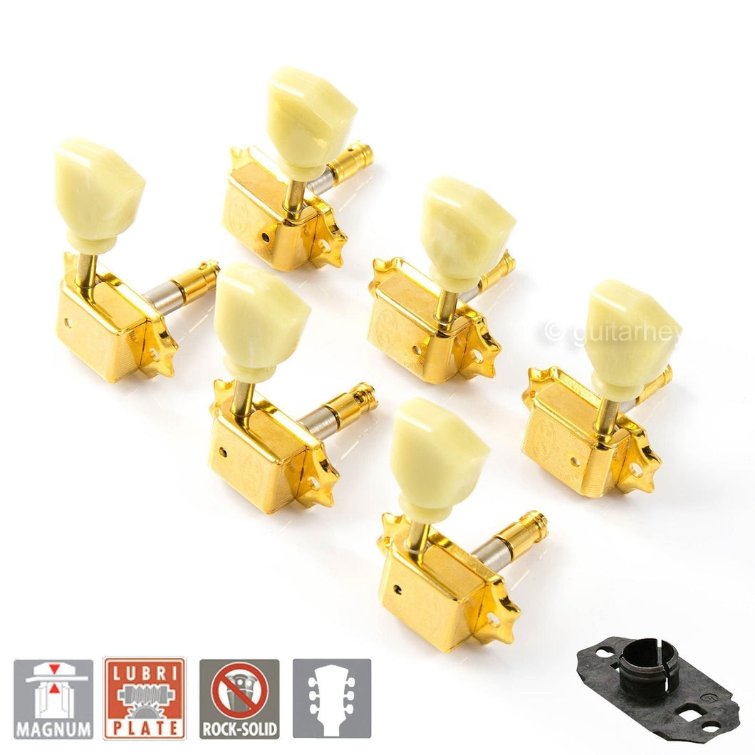 NEW Gotoh SD510-SL MG LOCKING Tuning Keys Set Keystone w/ C-A-R-D - 3x3 - GOLD