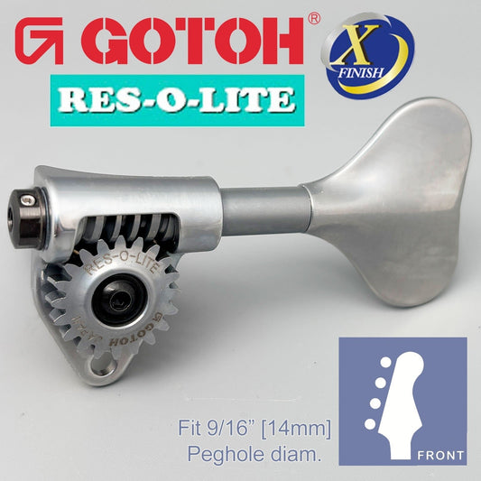 NEW Gotoh GRL510M-9 RES-O-LITE Bass 4-String in-line SET 9/16 - ANTIQUE X-CHROME