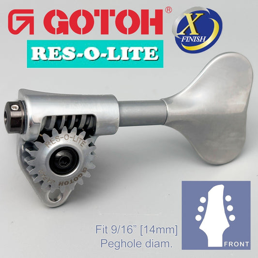 NEW Gotoh GRL510M-9 RES-O-LITE Bass 6-String L3+R3 Set 9/16", ANTIQUE X-CHROME