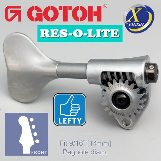 NEW Gotoh GRL510M-9 RES-O-LITE Bass 4-String LEFTY Set 9/16", ANTIQUE X-CHROME