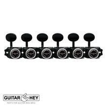 Load image into Gallery viewer, NEW Gotoh SD91-05M MGT Locking Tuners Set 6 in line STAGGERED w/ screws - BLACK