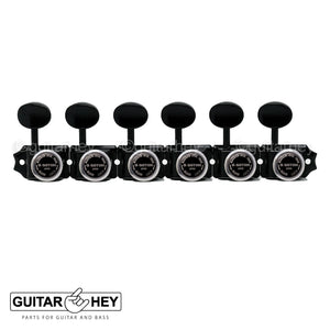NEW Gotoh SD91-05M MGT Locking Tuners Set 6 in line STAGGERED w/ screws - BLACK