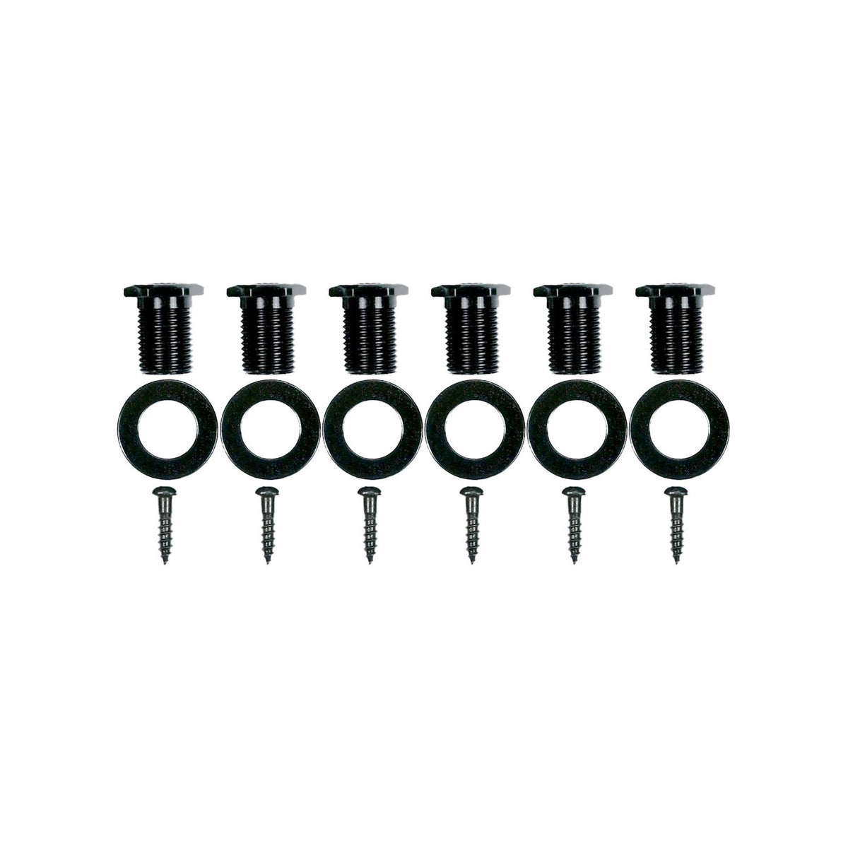 NEW Gotoh SG381-P7 MGT L4+R2 Set Mini Locking Tuning Keys Pearloid 4x2 - BLACK