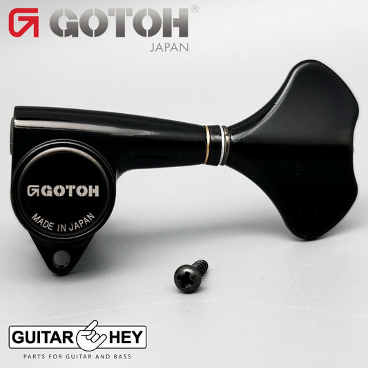 NEW (1) Gotoh GB707 Bass Machine Head BASS SIDE - SINGLE TUNER w/ Screw - BLACK