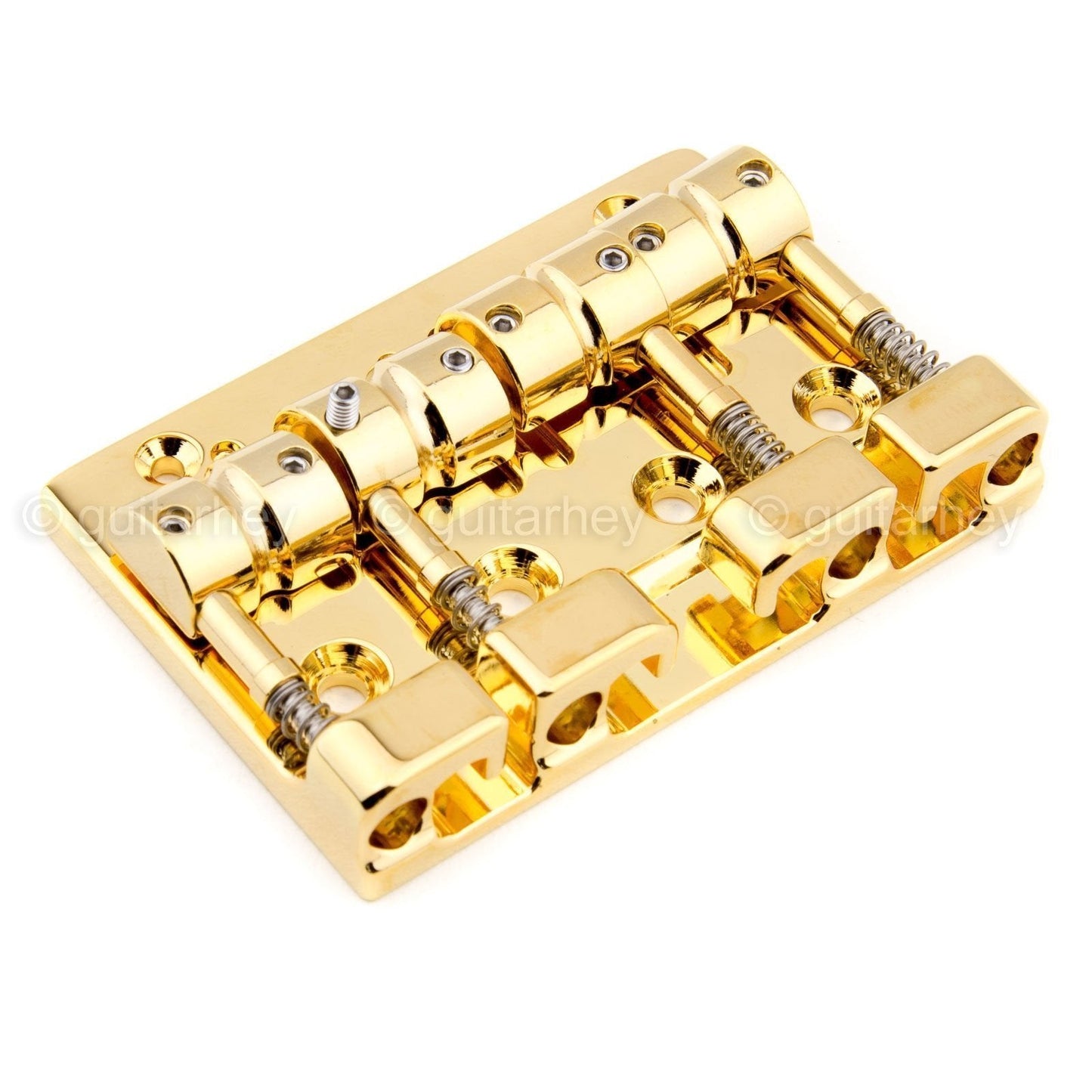 NEW Gotoh J510SJ-4 Multi-Tonal Series 4-String Bass Bridge Steel Saddles - GOLD