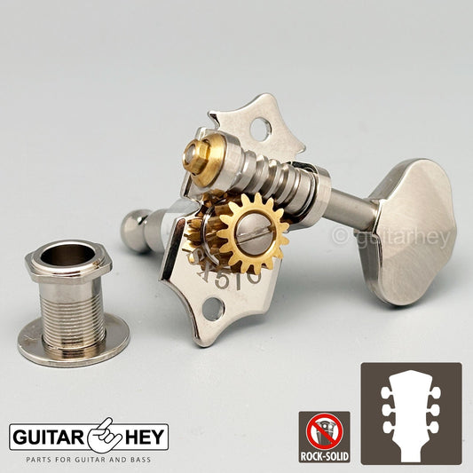NEW GOTOH SXN510-06M Premium Acoustic Guitar Tuners Set 15:1 Ratio 3x3 - NICKEL