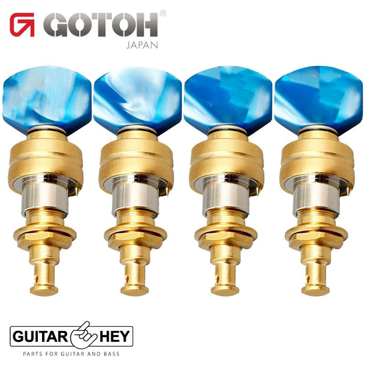 NEW Gotoh UPTL-UB9 Sealed Planetary Ukulele LONG Tuning Keys SET - GOLD