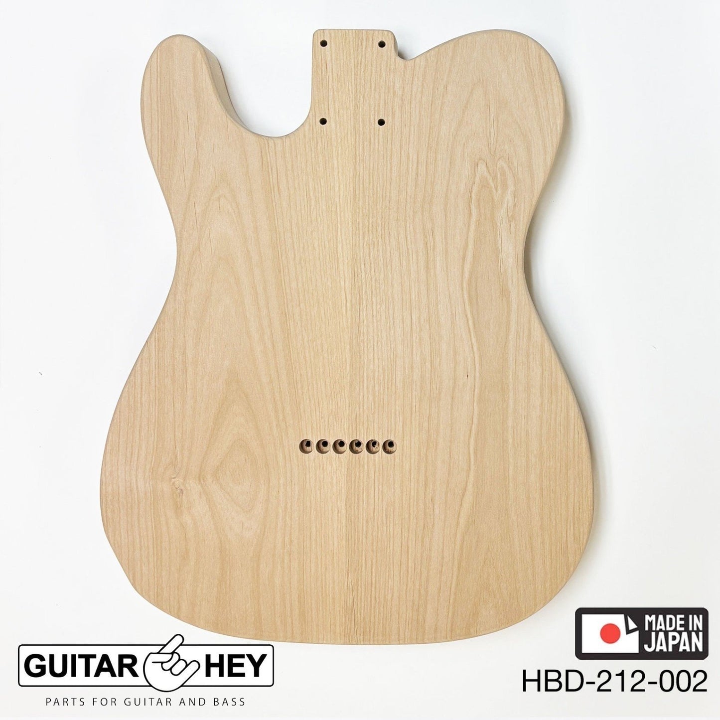 Hosco Unfinished Replacement Body for Telecaster Tele® 2 Piece Alder SANDED #002