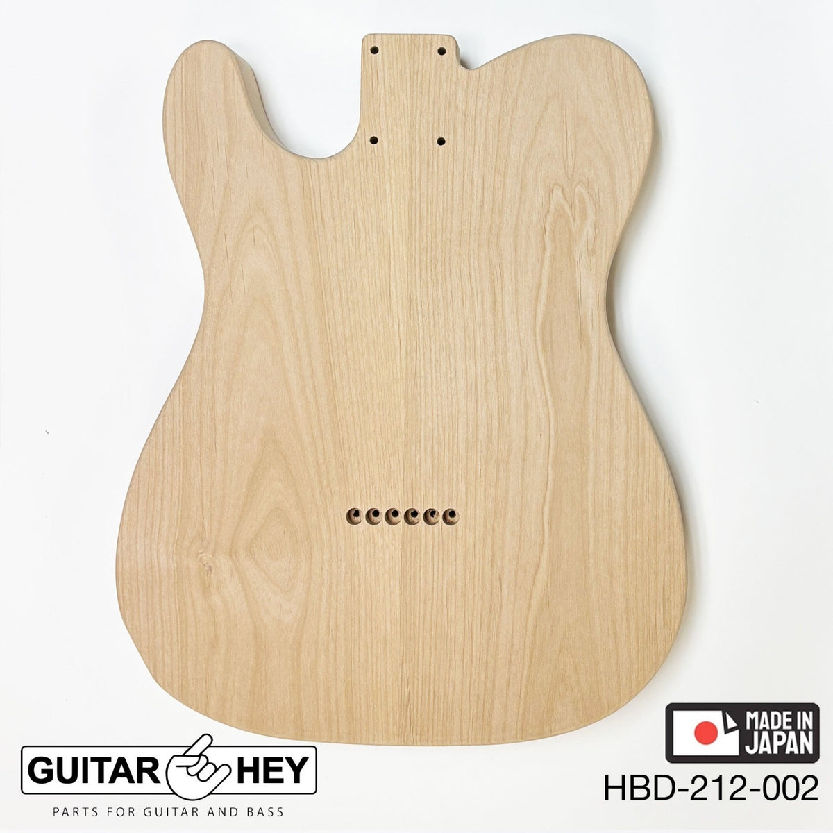 Hosco Unfinished Replacement Body for Telecaster Tele® 2 Piece Alder SANDED #002