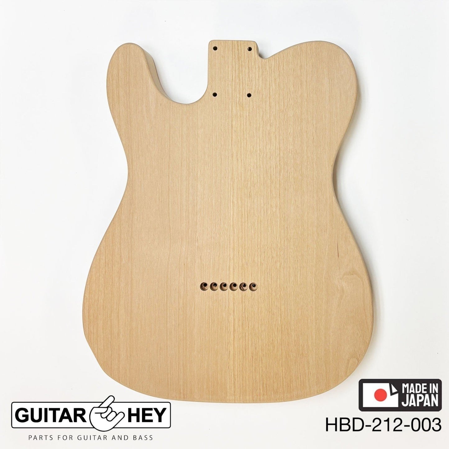 Hosco Unfinished Replacement Body for Telecaster Tele® 2 Piece Alder SANDED #003