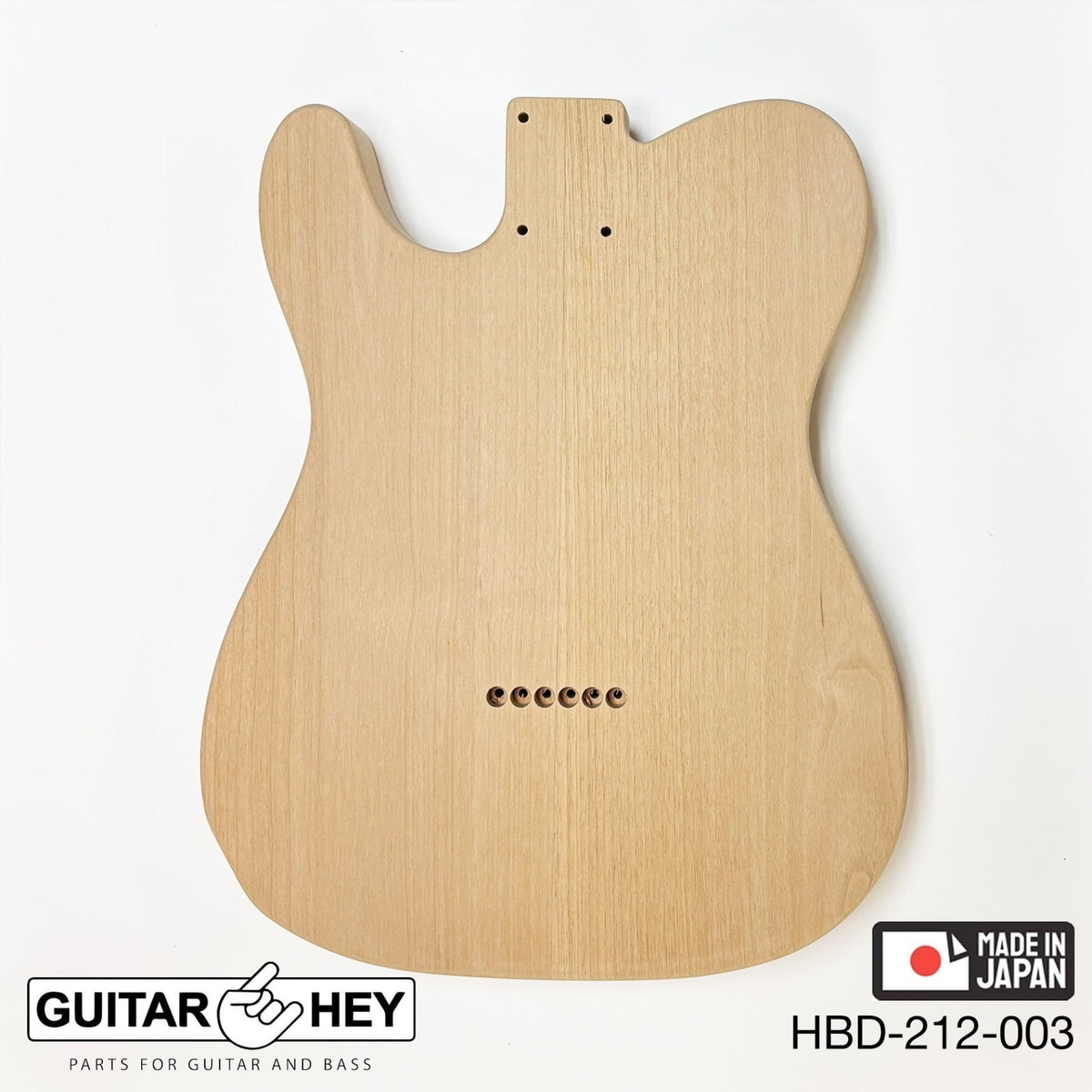 Hosco Unfinished Replacement Body for Telecaster Tele® 2 Piece Alder SANDED #003