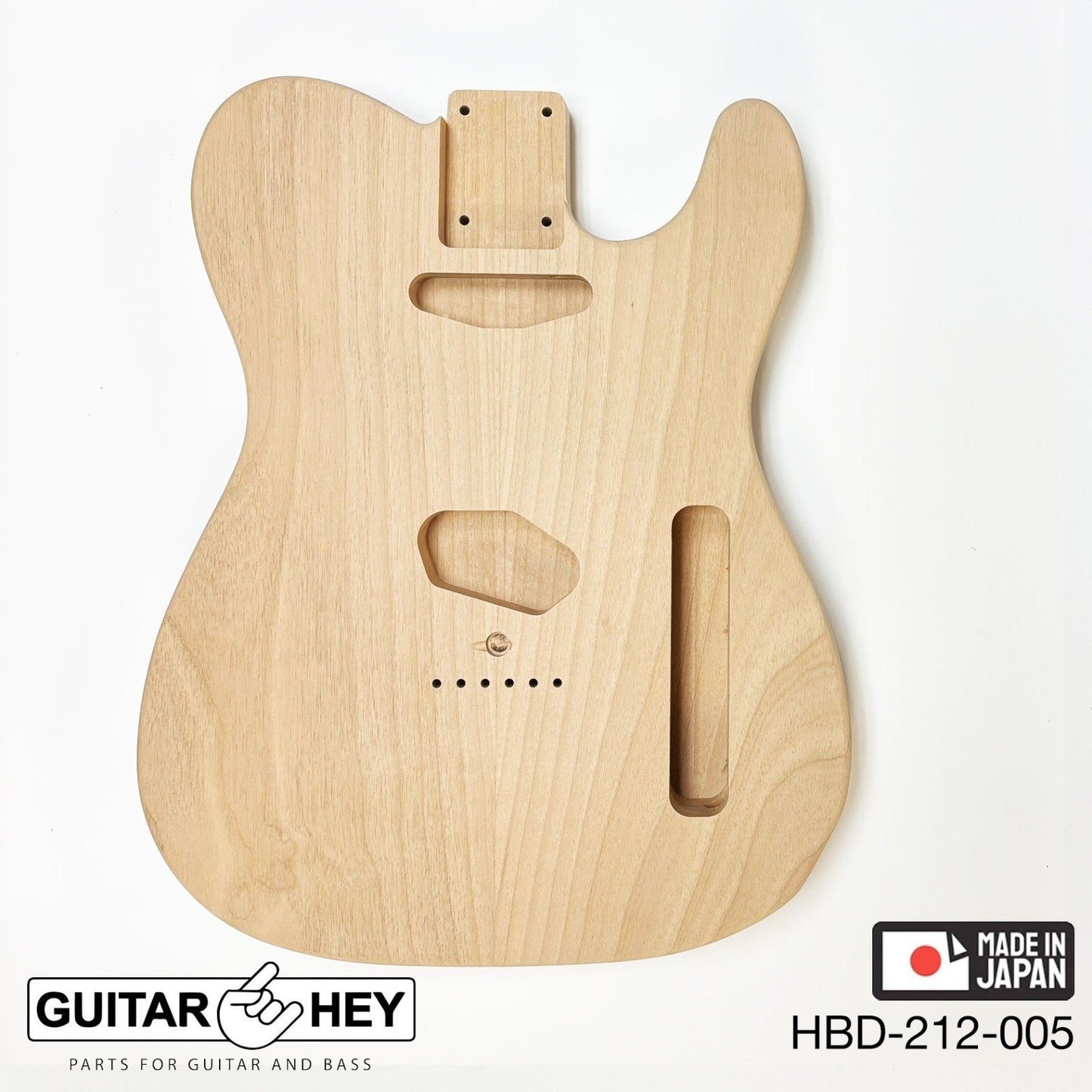 Hosco Unfinished Replacement Body for Telecaster Tele® 2 Piece Alder SANDED #005