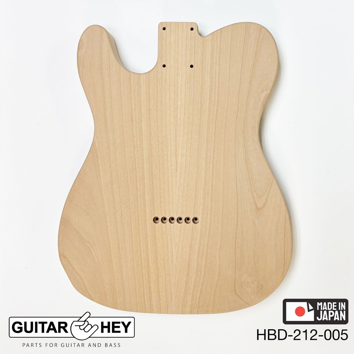Hosco Unfinished Replacement Body for Telecaster Tele® 2 Piece Alder SANDED #005