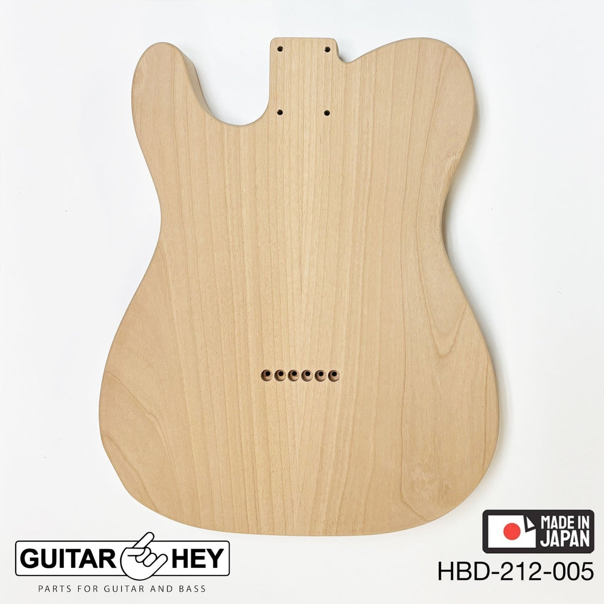 Hosco Unfinished Replacement Body for Telecaster Tele® 2 Piece Alder SANDED #005
