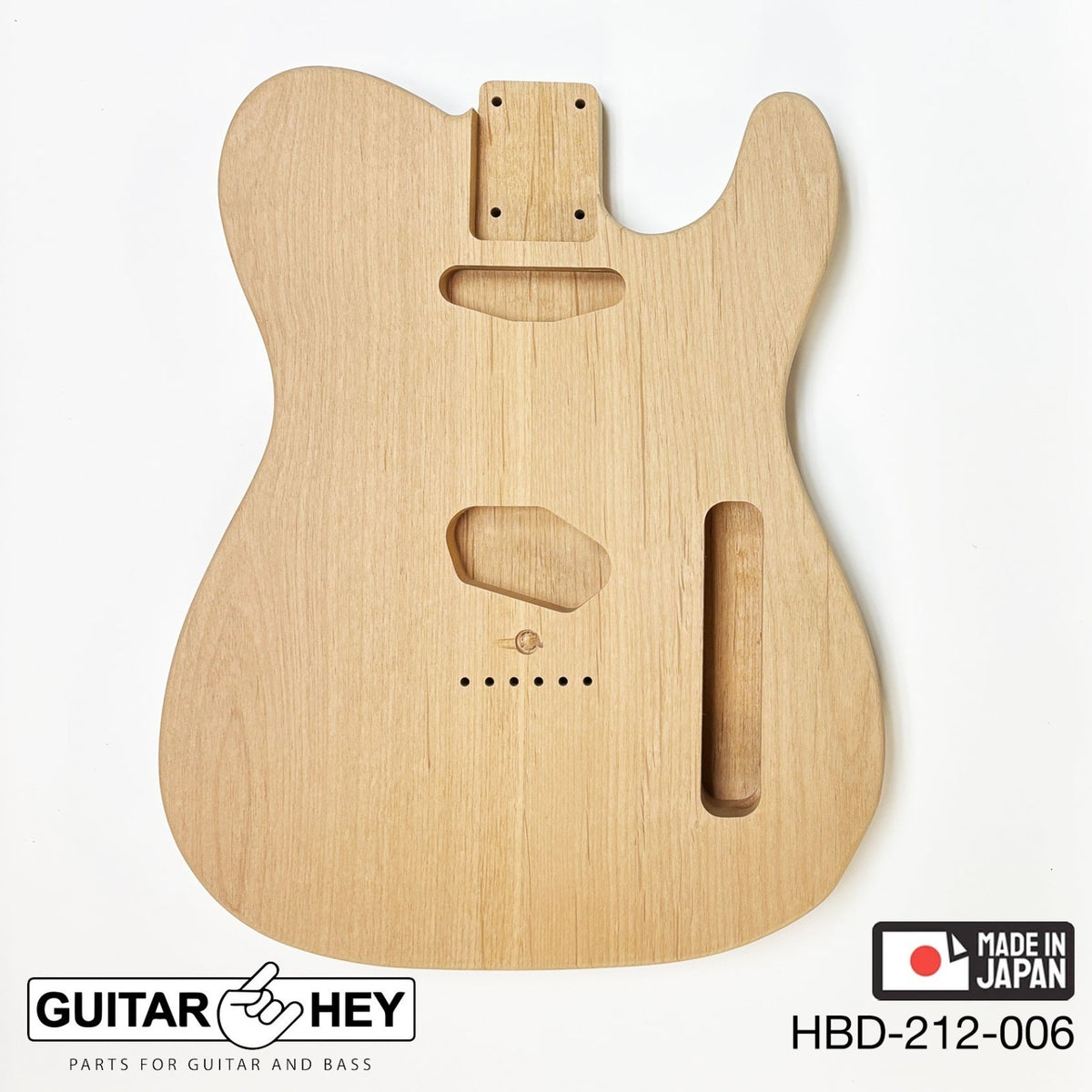 Hosco Unfinished Replacement Body for Telecaster Tele® 2 Piece Alder SANDED #006
