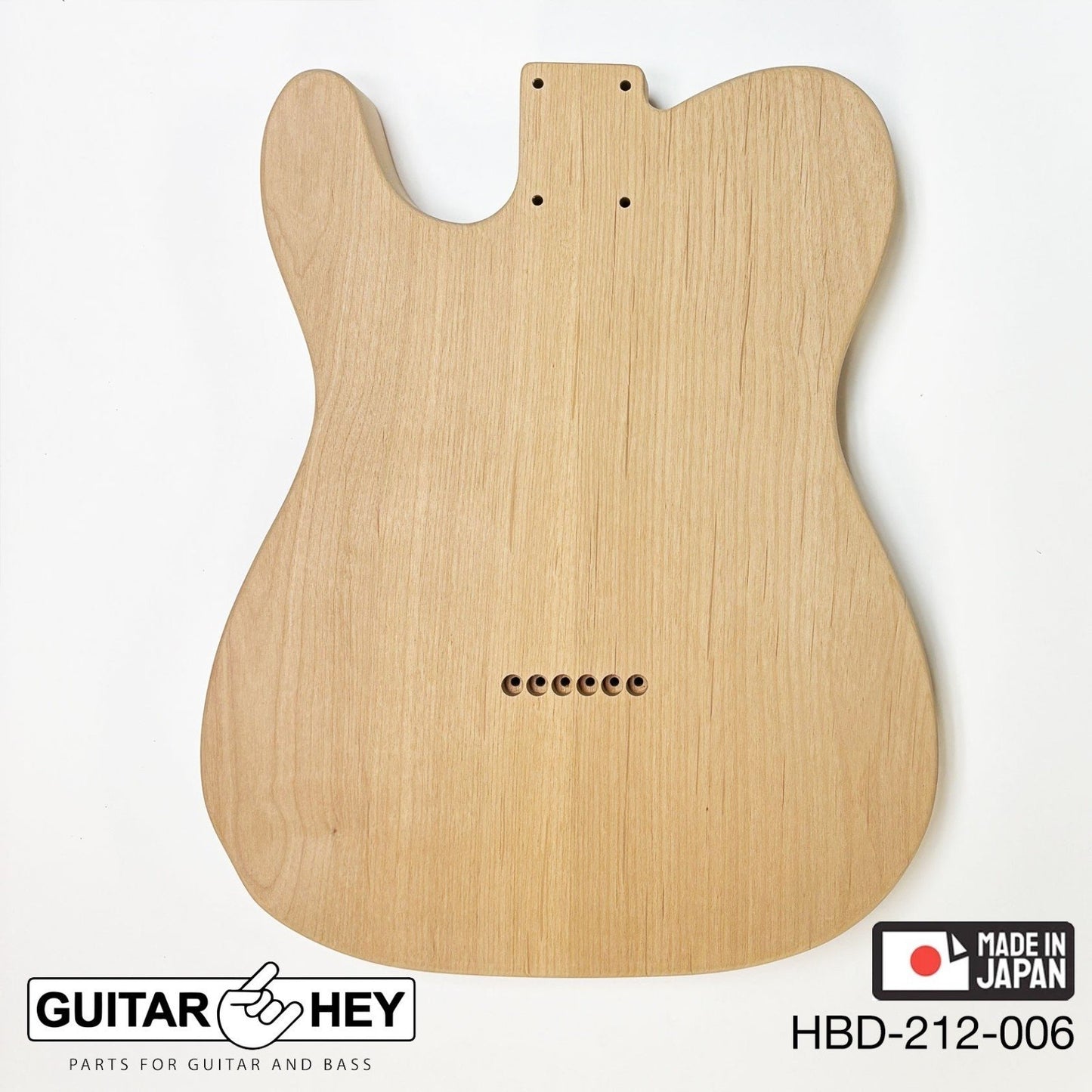 Hosco Unfinished Replacement Body for Telecaster Tele® 2 Piece Alder SANDED #006
