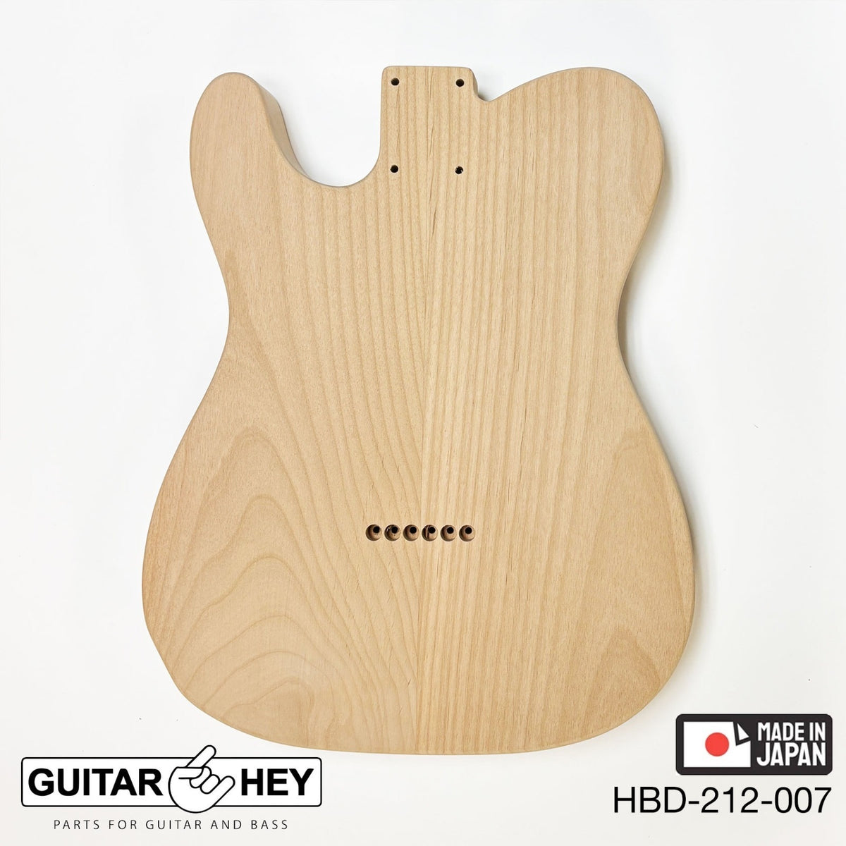 Hosco Unfinished Replacement Body for Telecaster Tele® 2 Piece Alder SANDED #007