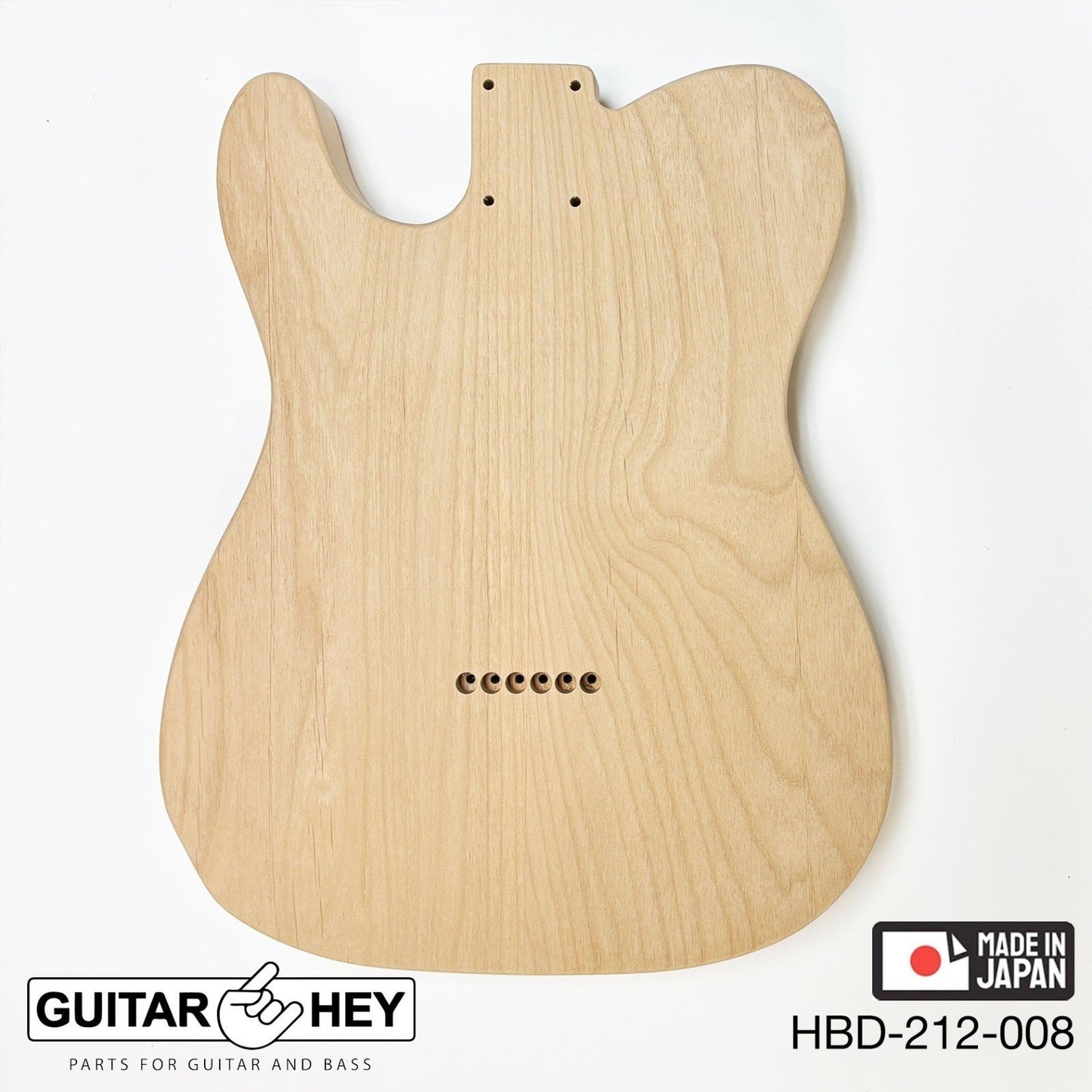 Hosco Unfinished Replacement Body for Telecaster Tele® 2 Piece Alder SANDED #008