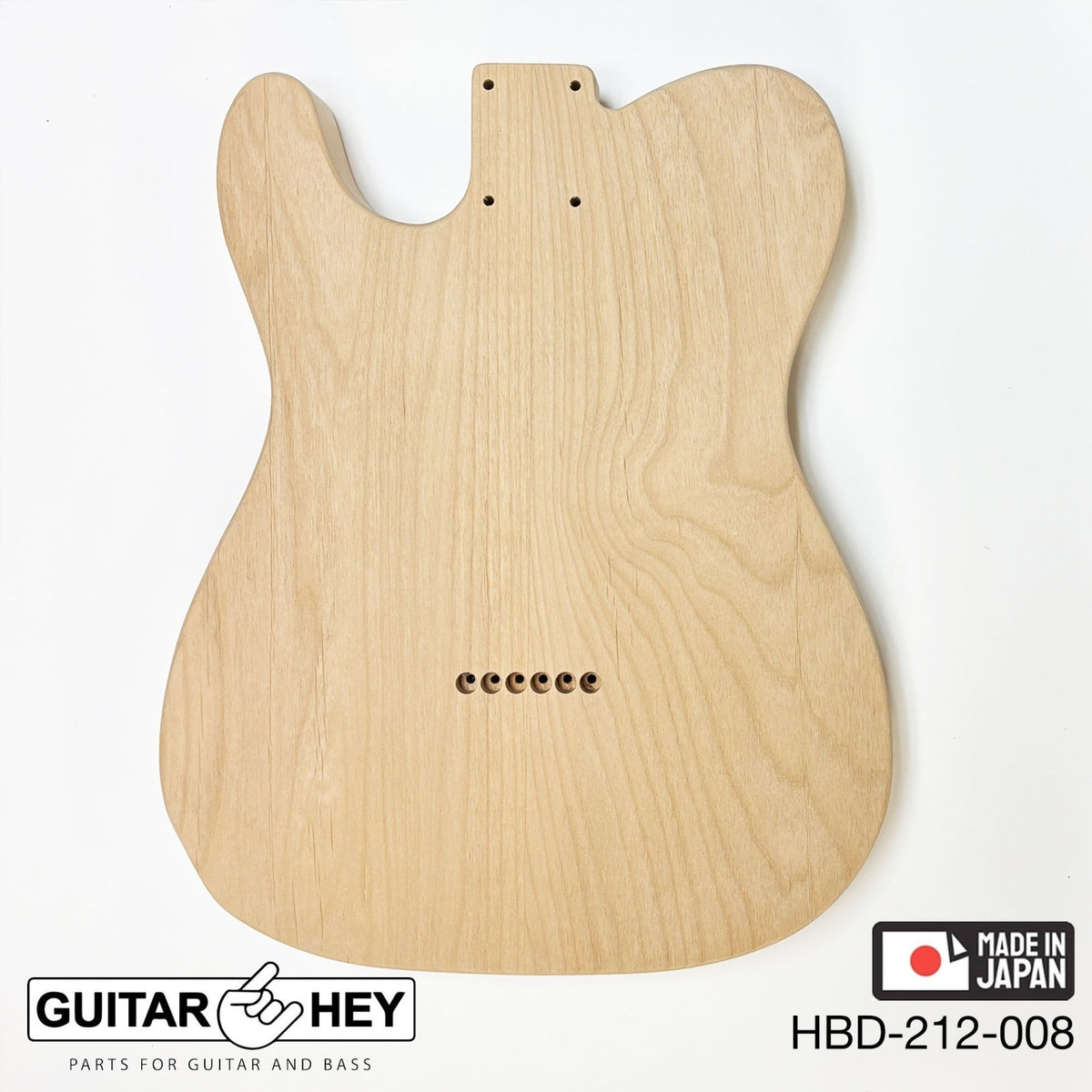 Hosco Unfinished Replacement Body for Telecaster Tele® 2 Piece Alder SANDED #008
