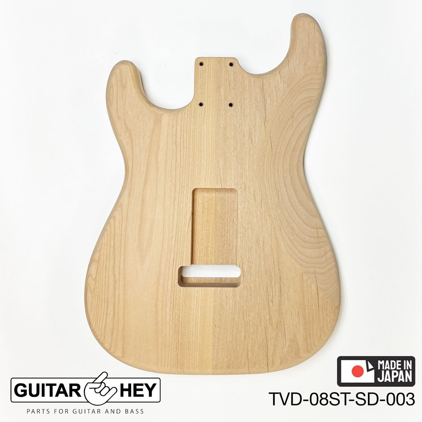 NEW Hosco JAPAN Unfinished Strat® 50's Style Body Alder 2-piece SANDED #003