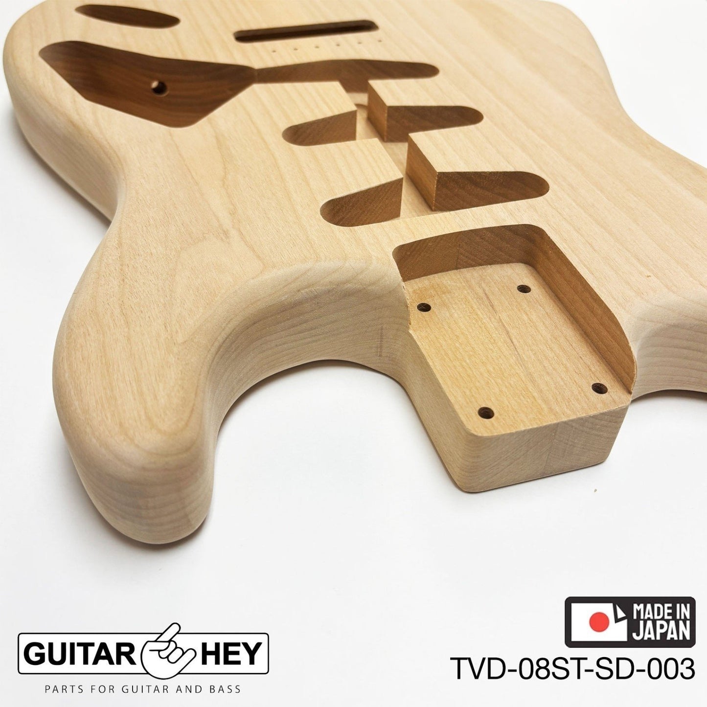 NEW Hosco JAPAN Unfinished Strat® 50's Style Body Alder 2-piece SANDED #003