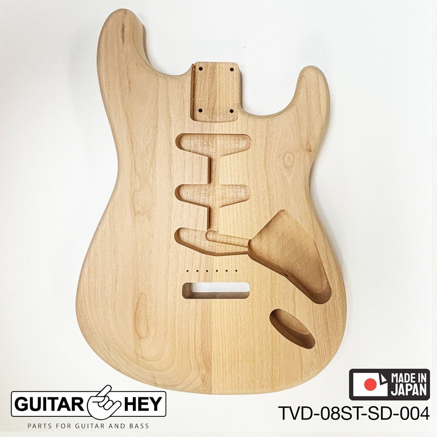 NEW Hosco JAPAN Unfinished Strat® 50's Style Body Alder 2-piece SANDED #004