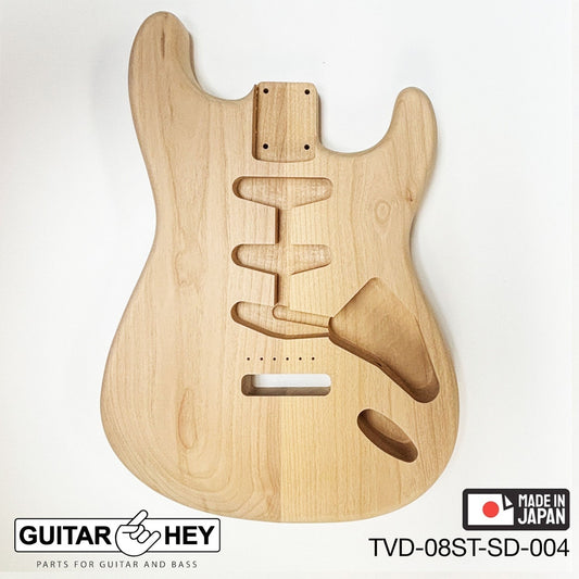 NEW Hosco JAPAN Unfinished Strat® 50's Style Body Alder 2-piece SANDED #004