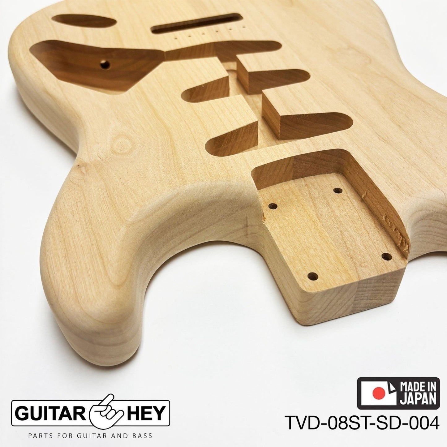 NEW Hosco JAPAN Unfinished Strat® 50's Style Body Alder 2-piece SANDED #004